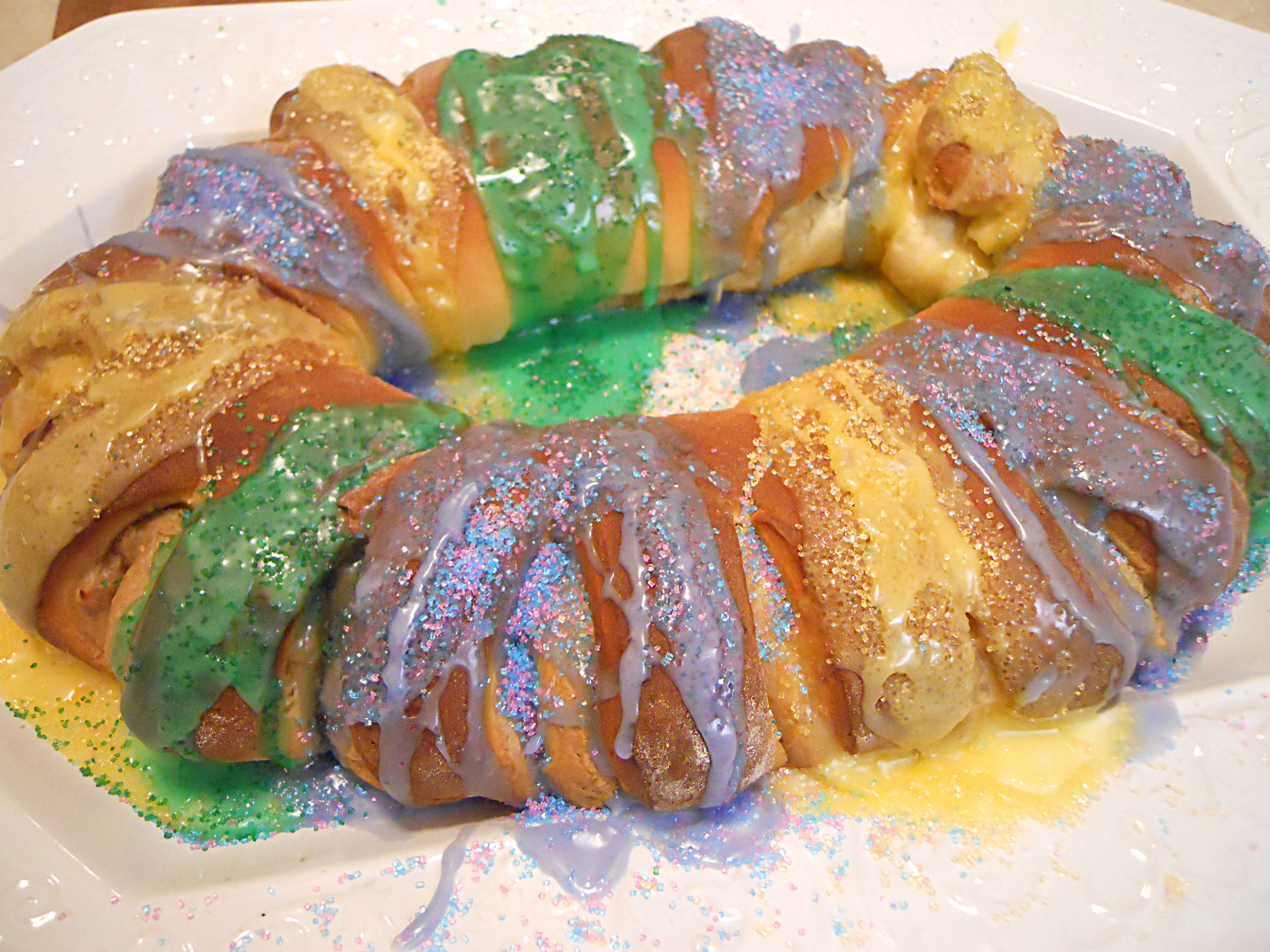 Mardi Gras King Cake Sugared Pecan