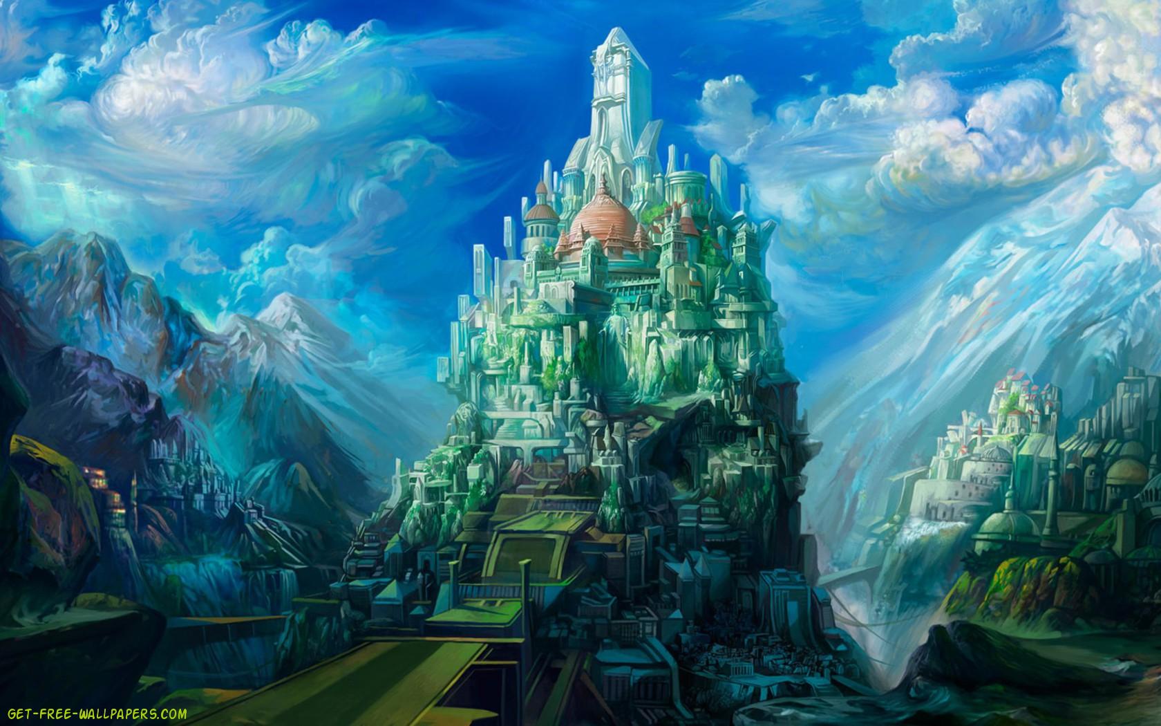 Fantasy 3d Castles Wallpaper