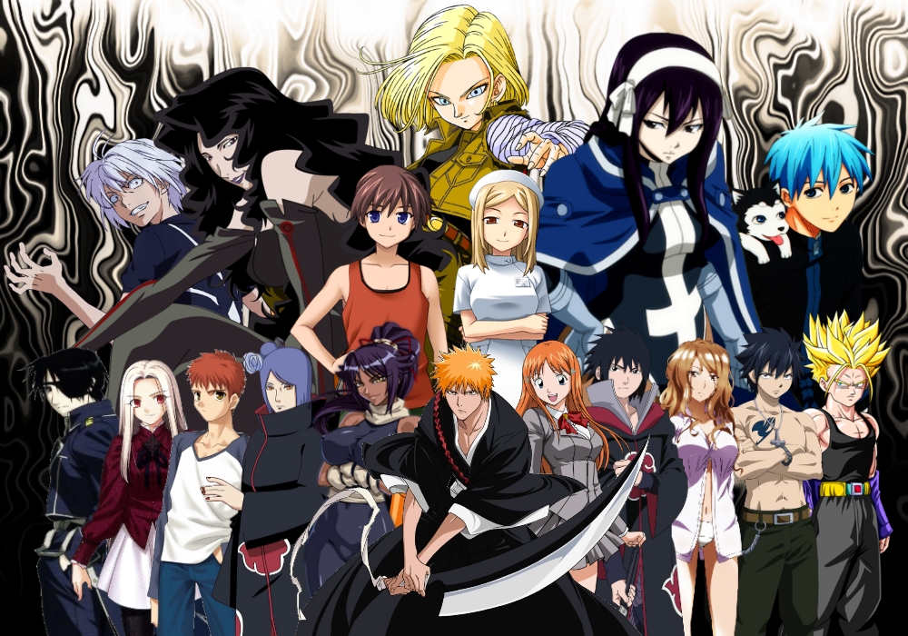 Anime Characters Wallpaper by HomunculusMaster on