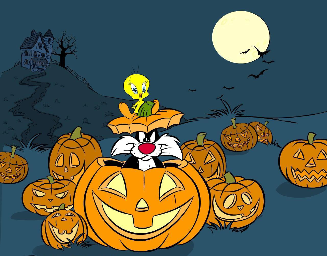 Tweety Halloween Background