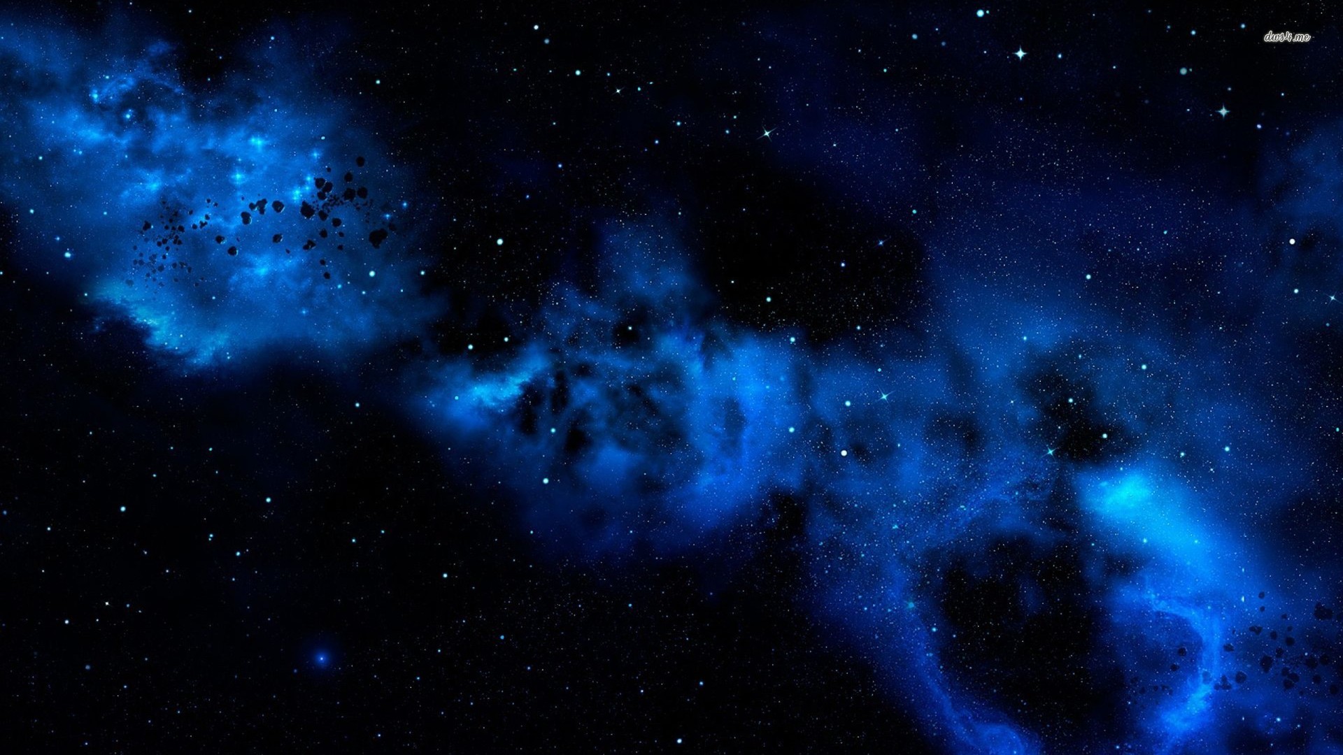 Dark Blue Galaxy Wallpaper Space