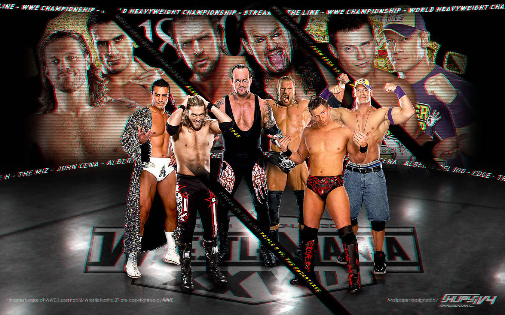 Road To Wrestlemania Triple Main Event Wallpaper Unleashed