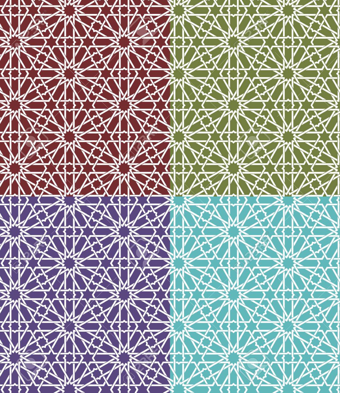 Arabic Geometric Ornament Muslim Texture Vintage Repeating