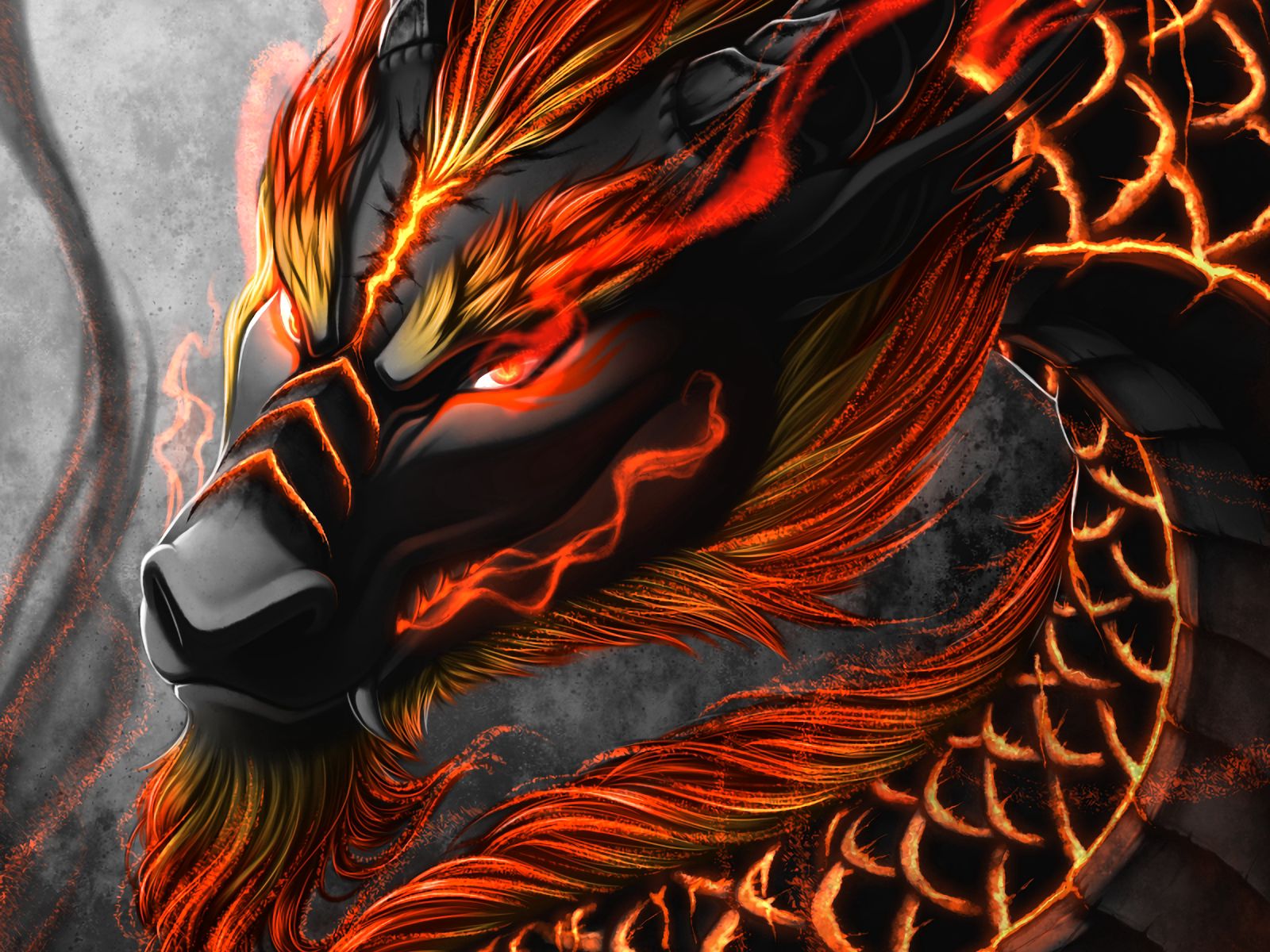 Wallpaper Dragon Snake Creature Fantasy Art