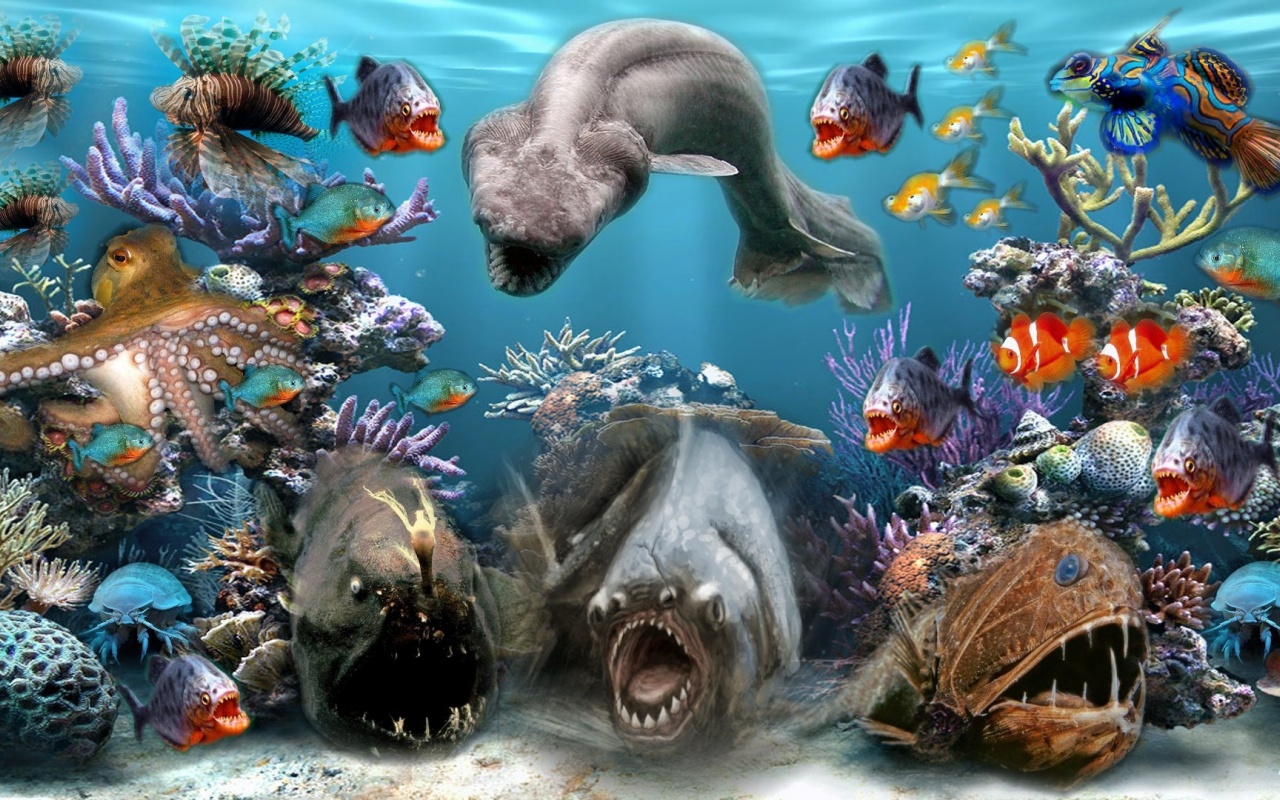 Sea Creatures Desktop Pc And Mac Wallpaper