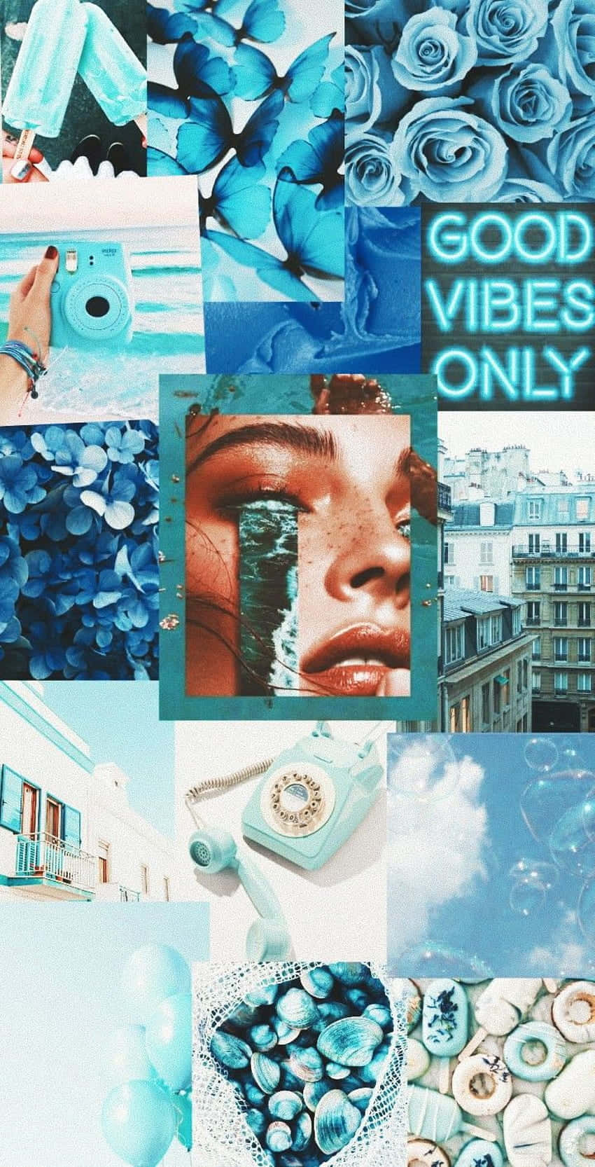 Pastel Blue Aesthetic Wallpaper