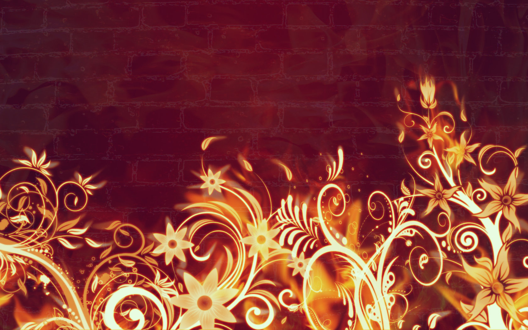 Fire Flowers Wallpaper And Image Pictures Photos
