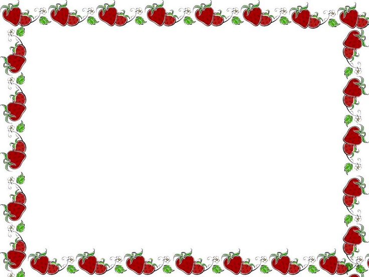 Strawberry Border Clipart And Frames
