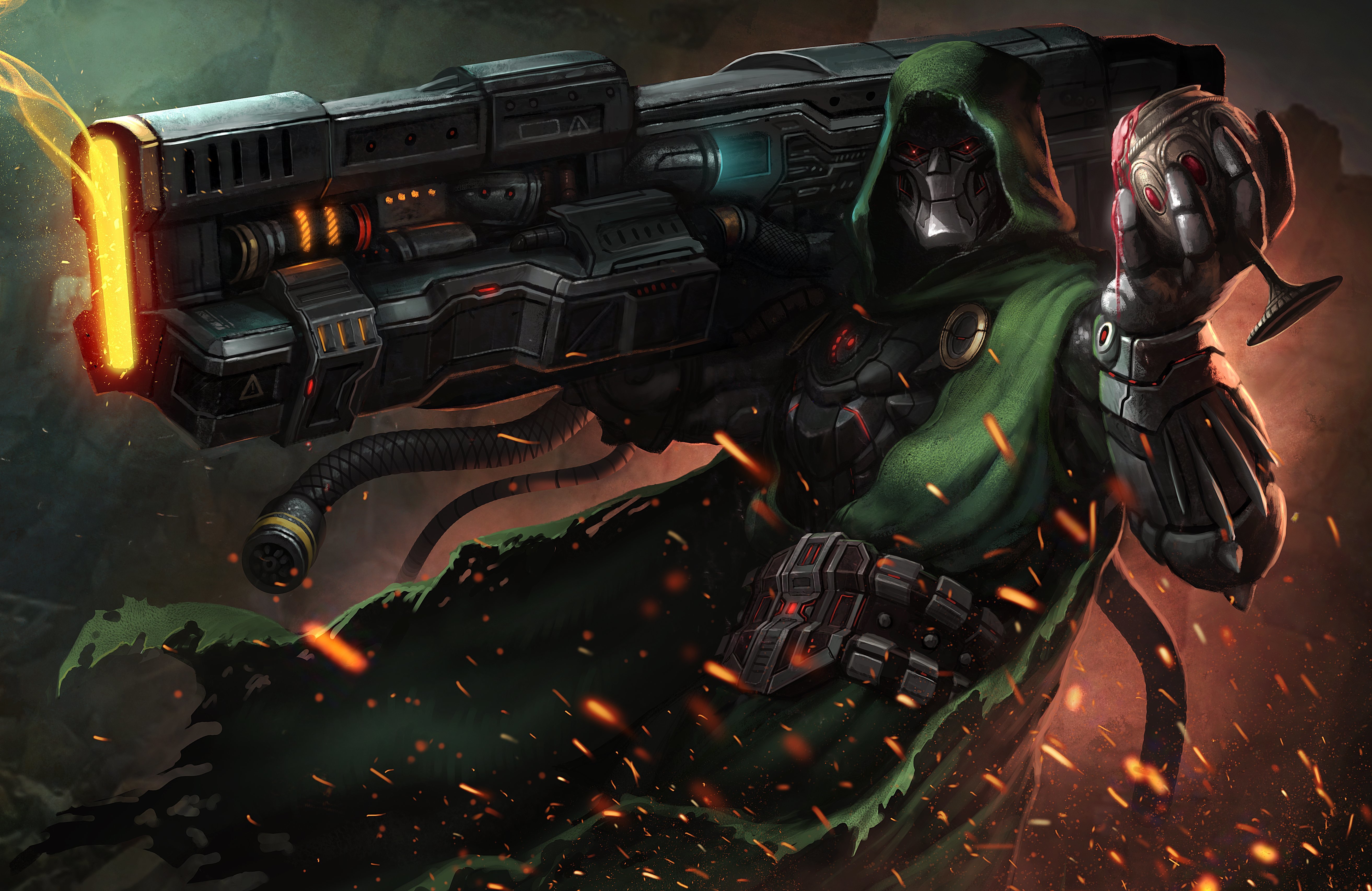 Weapon Warrior Comic Doctor Doom 4k Ultra HD Wallpaper