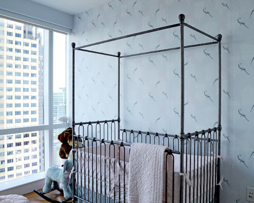 Nyc Nursery Featuring Customized Walls Custom Printed Wallpaper