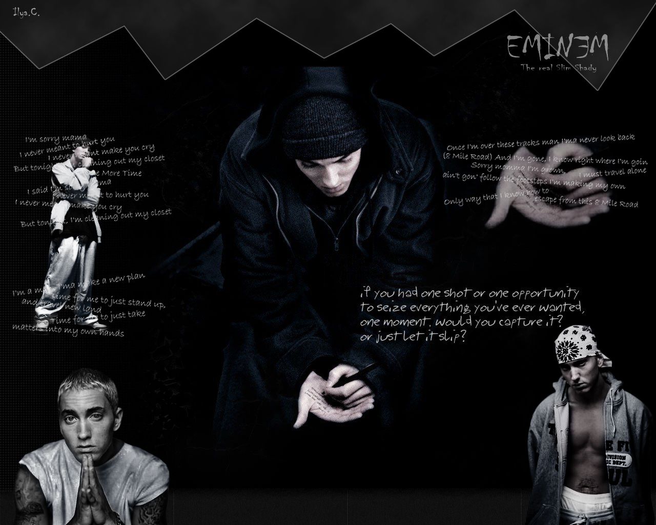 Eminem In Stylin Profiling Wallpaper