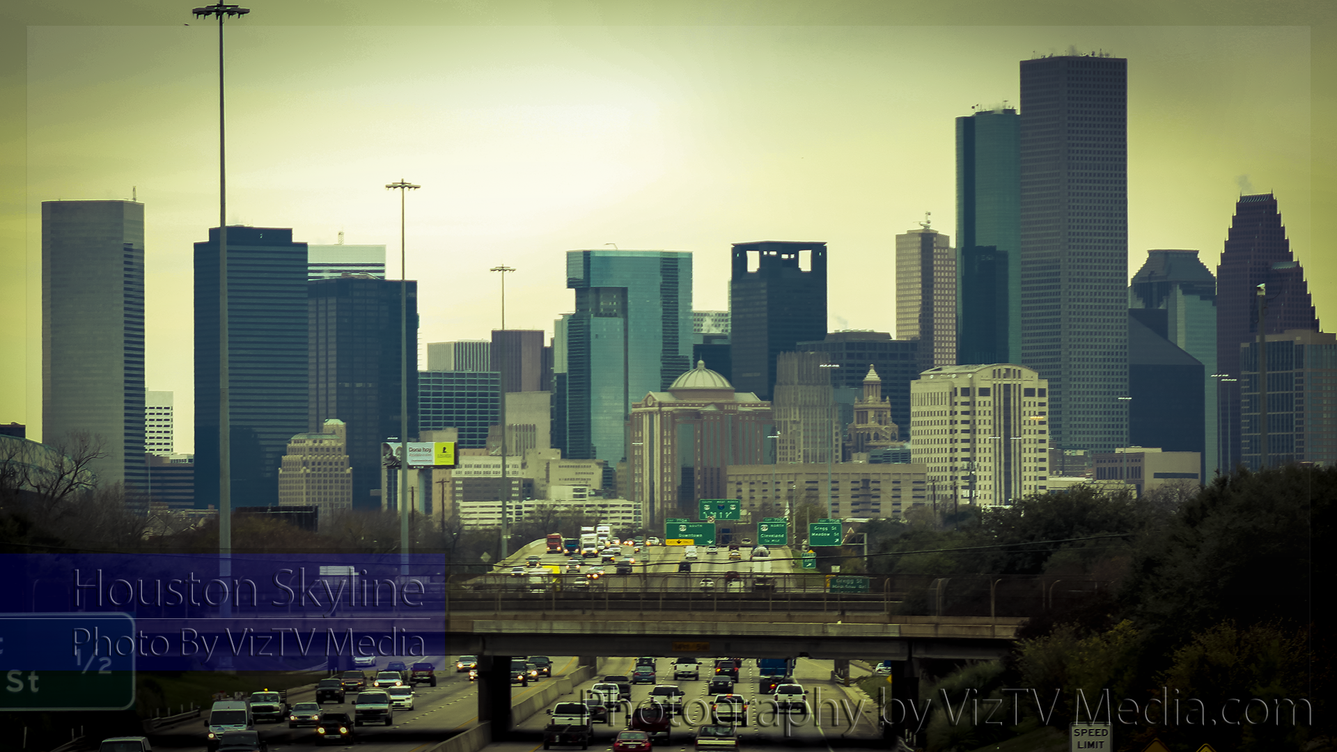 Photo Houston Skyline   Desktop Background Wallpaper VizTV Media 1920x1080