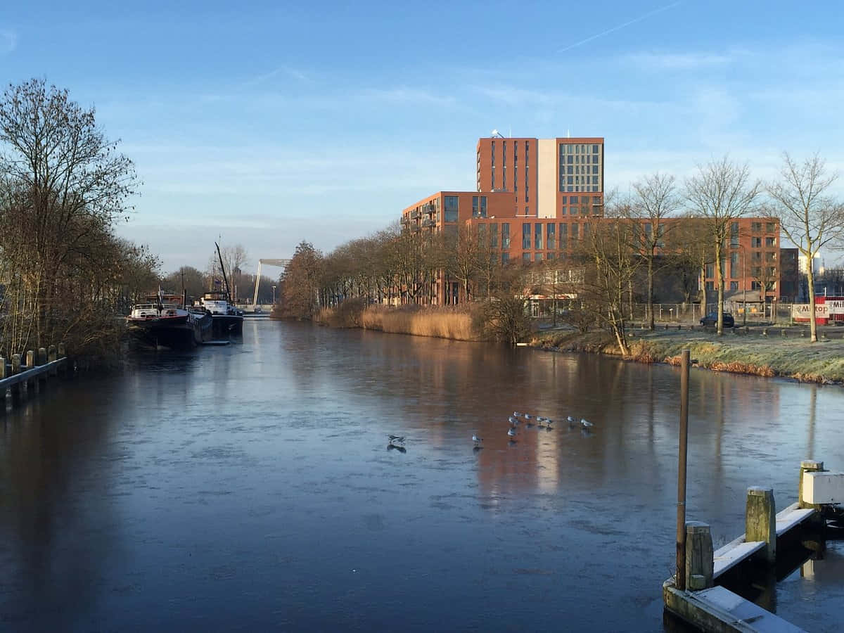 Tilburg Waterwayand Architecture 5rkiezim5959otn4 Wallpaper