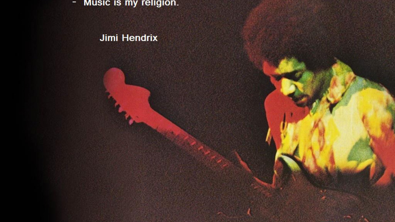 Jimi Hendrix Music Is My Religion HD Wallpaper
