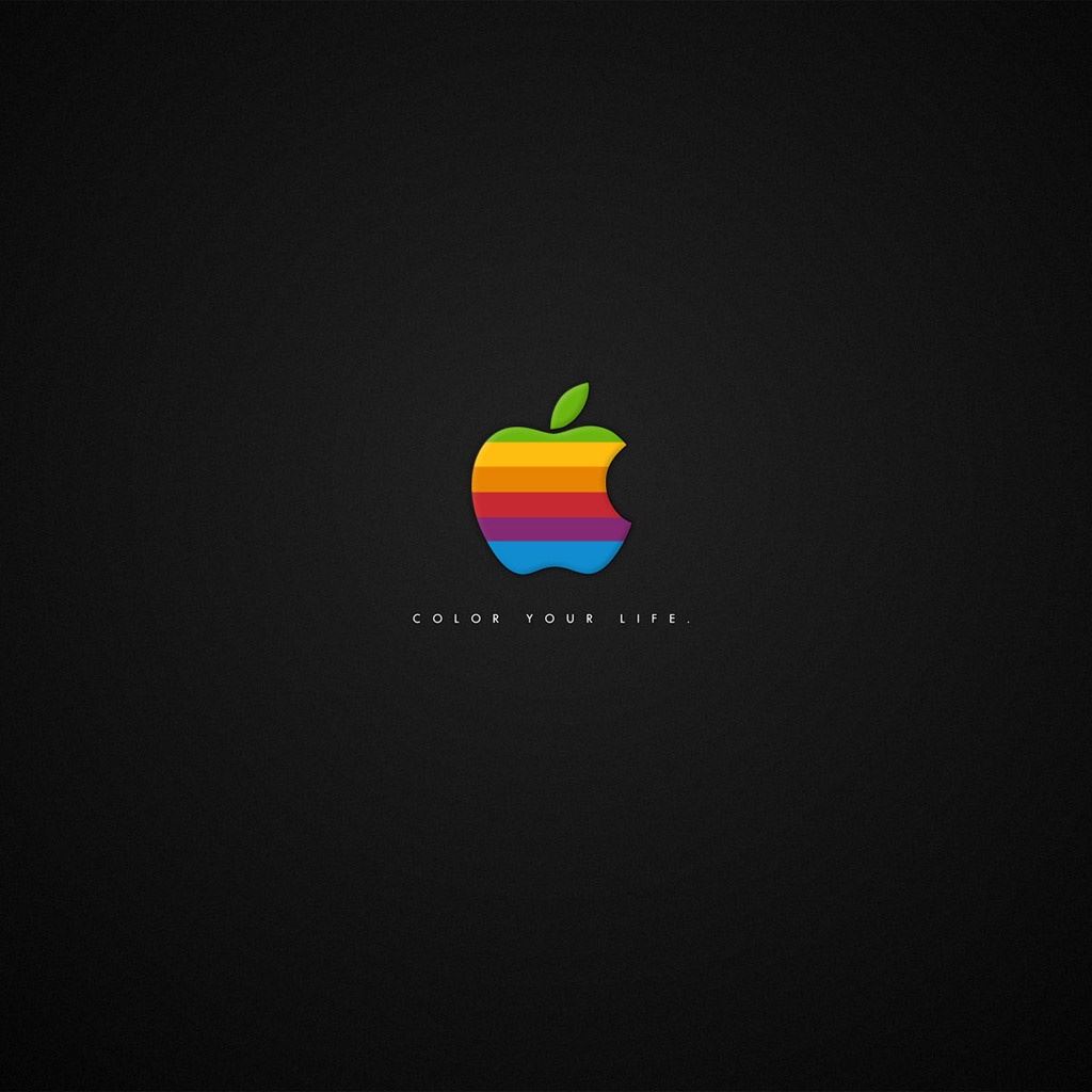 Colorful Apple Logo iPad Wallpapers Free Download