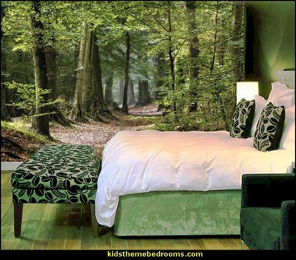 Serenity wall mural forest wall mural tree wall murals