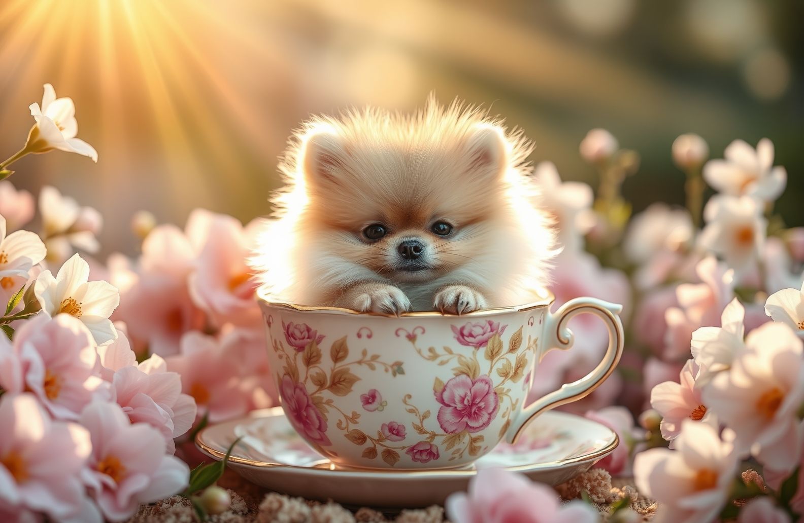 Teacup Pomeranian Wallpaper