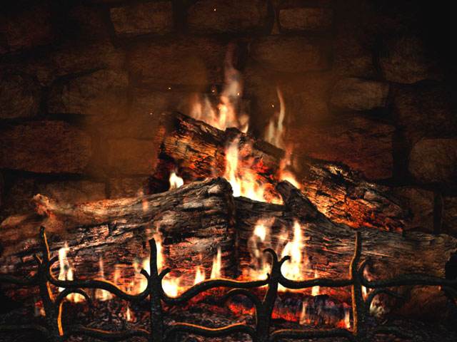 Animated Wallpaper Fireplace