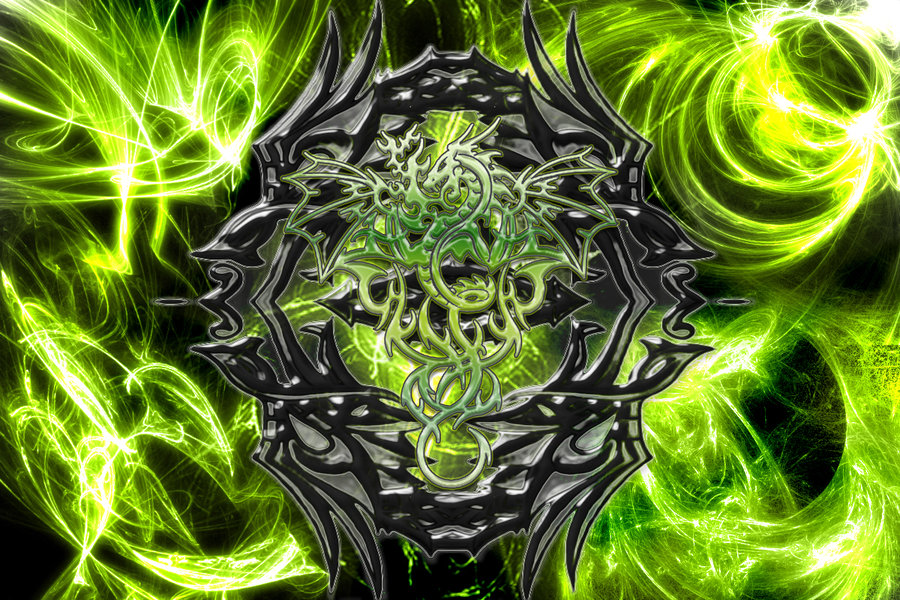 Green Dragon HD Wallpaper