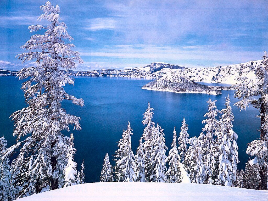Crater Lake Winter Pictures