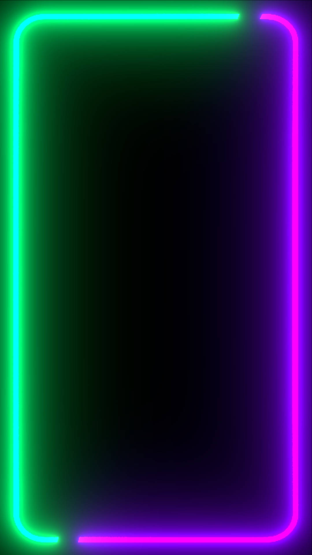 Purple And Green Neon Aesthetic iPhone Wallpaper