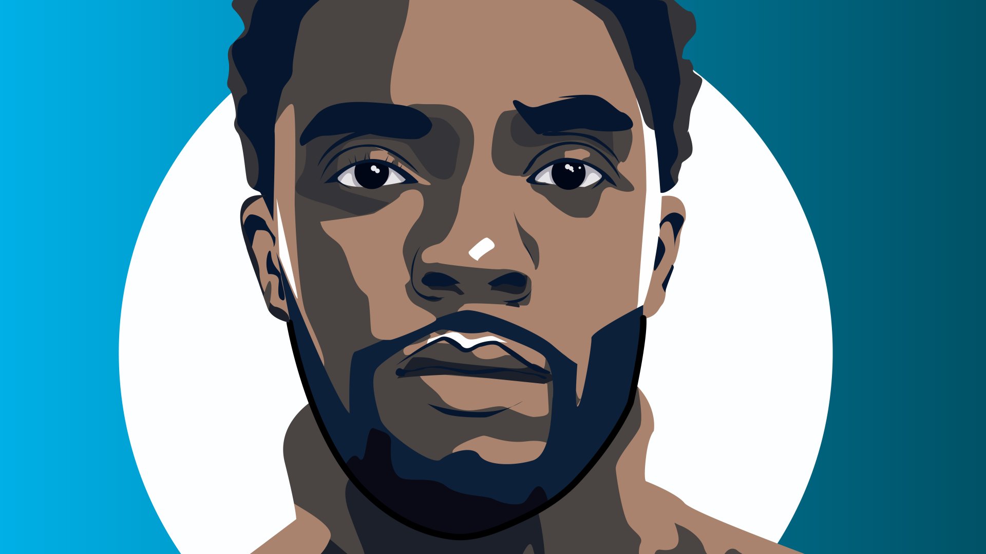 American Actor Face Celebrity Chadwick Boseman 8k Ultra HD Wallpaper