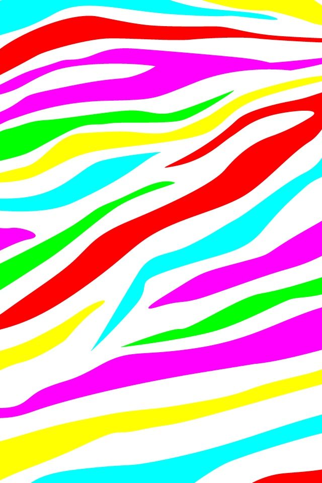 Zebra Rainbow Wallpaper For Ipod