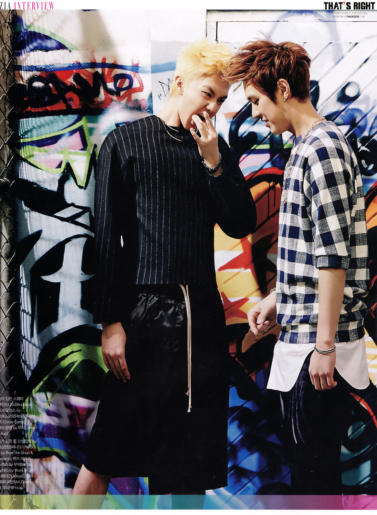 Mblaq Image Thunder And Seungho For Grazia HD Wallpaper