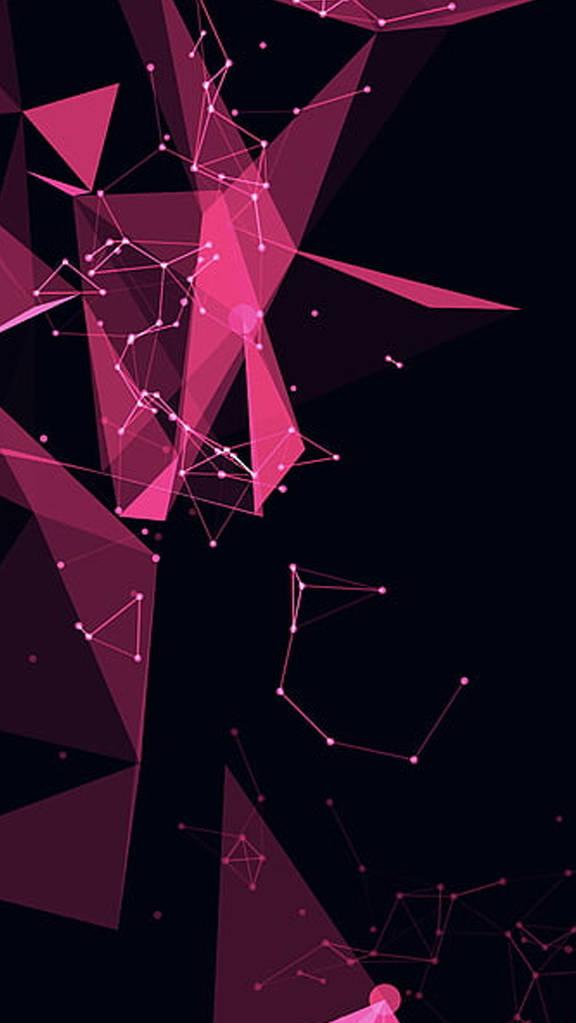 iPhone Pro Dark Pink Triangles Wallpaper