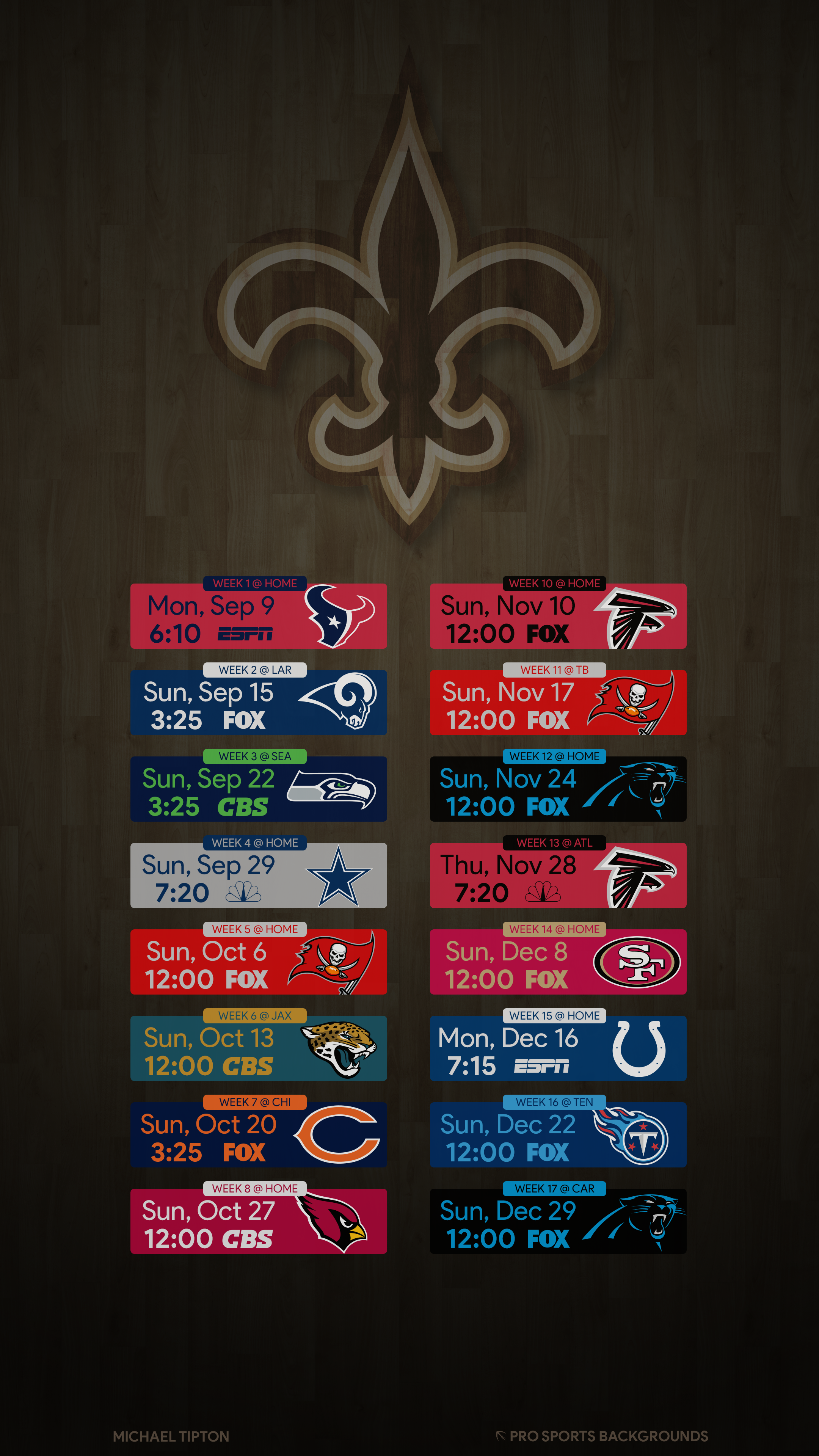 Saints Football iPhone Wallpaper On