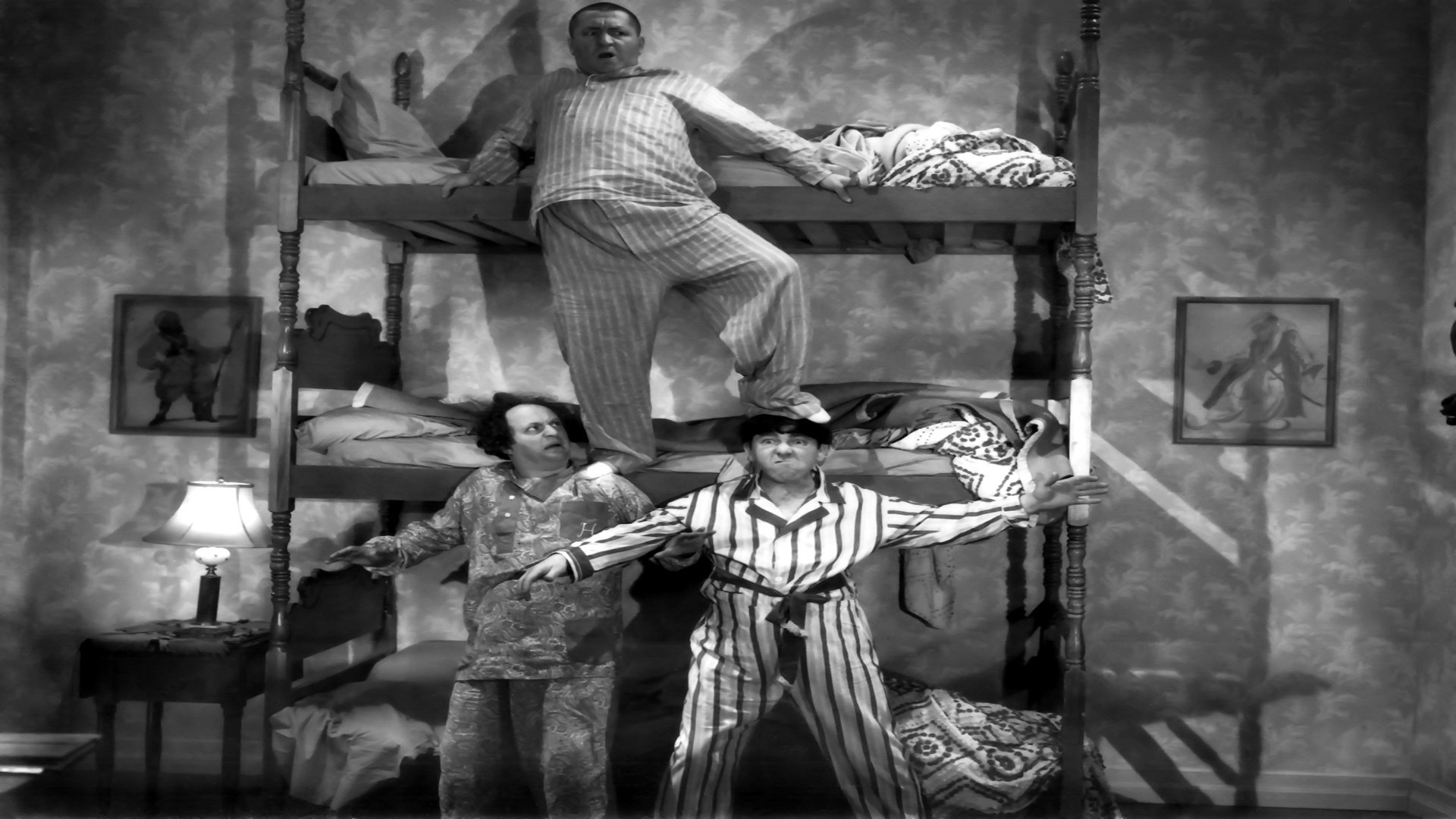 Three Stooges Edy Series Vaudeville Vintage Wallpaper