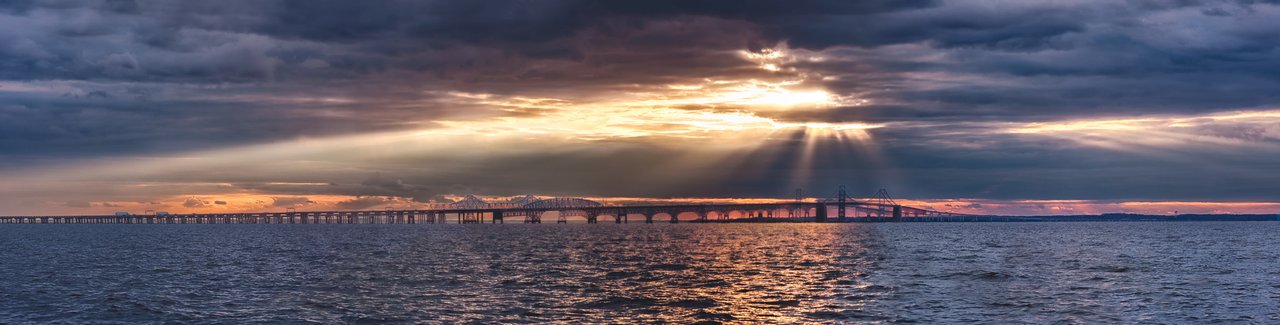 Chesapeake Bay Bridge Sunset Jeff Smallwood Photography