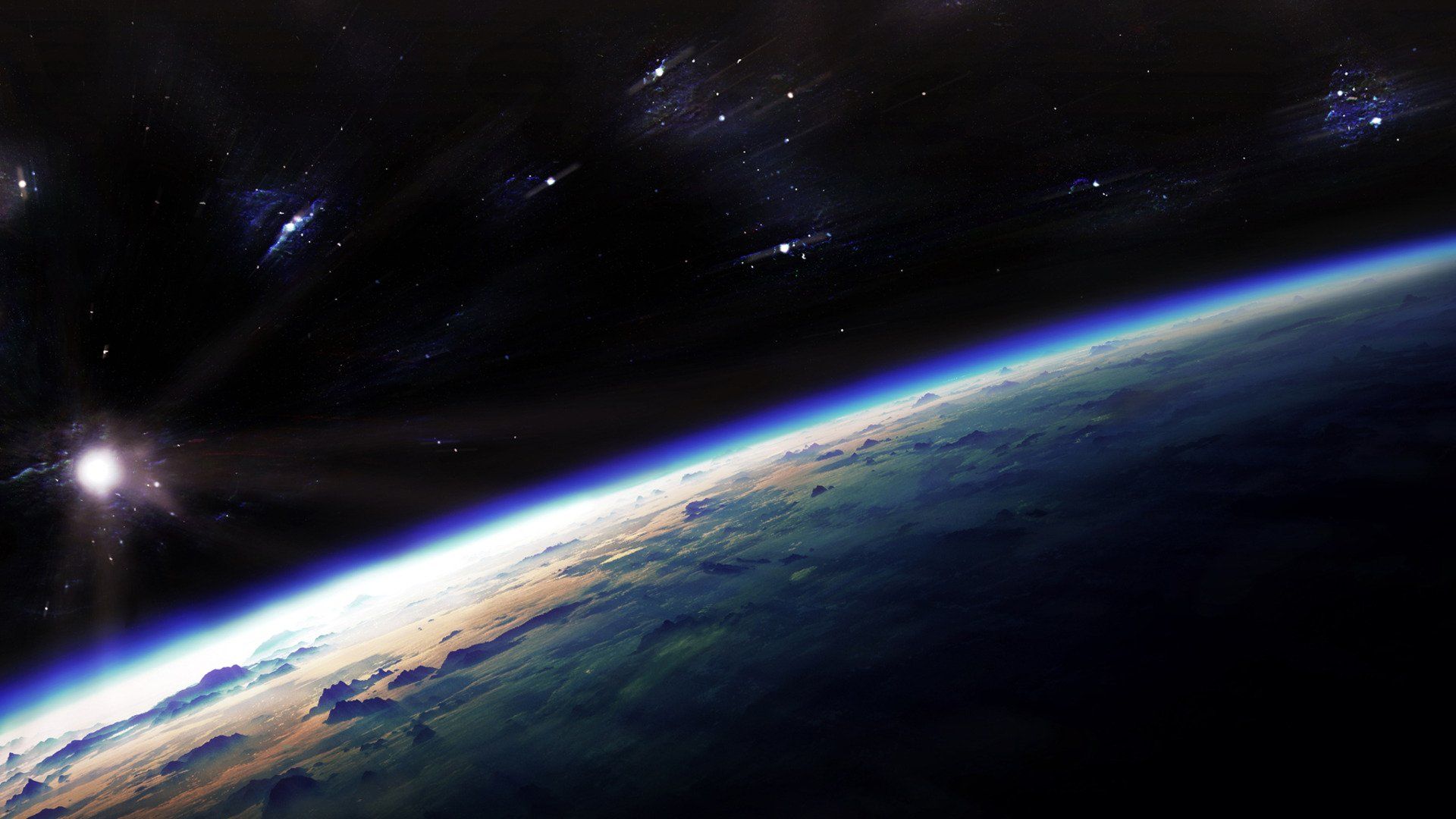 Earth From Space Wallpaper Top