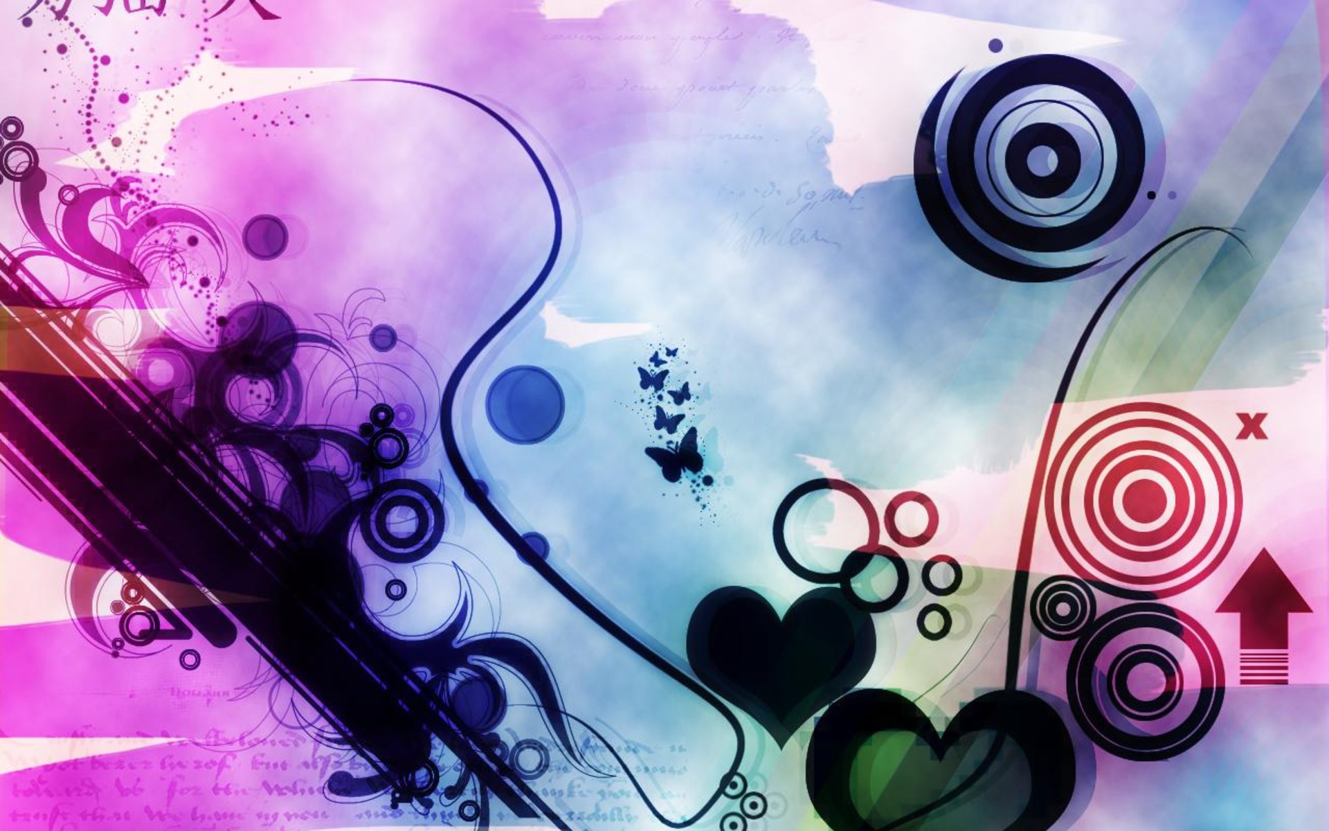 Abstract Love Wallpaper