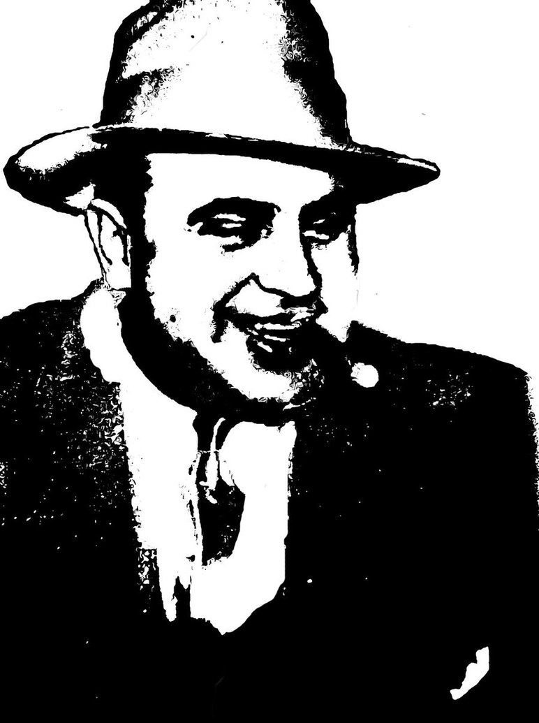 Al Capone Stencil By Klaus0000