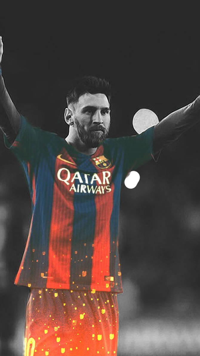 Lionel Messi Phone Wallpaper by Young Pharaoh