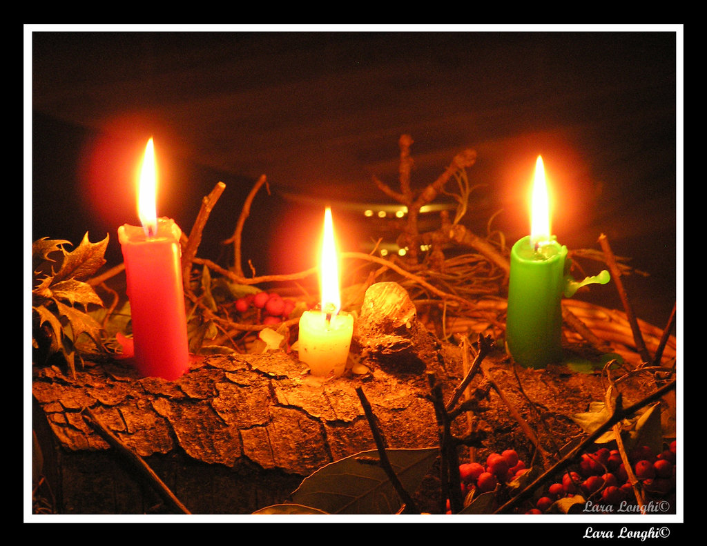 Yule candles by MetalLara on