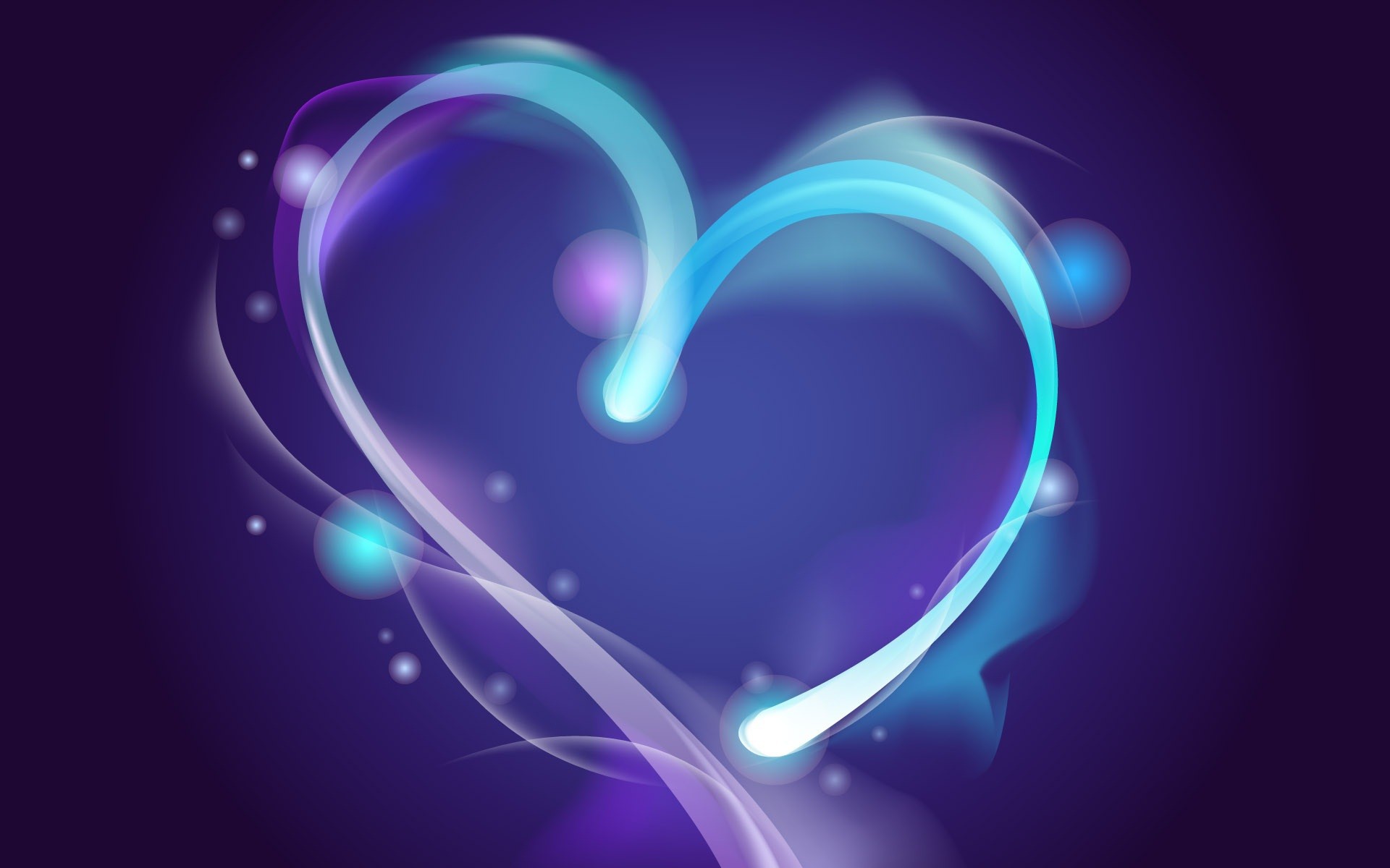 Heart On A Blue Background Wallpaper And Image