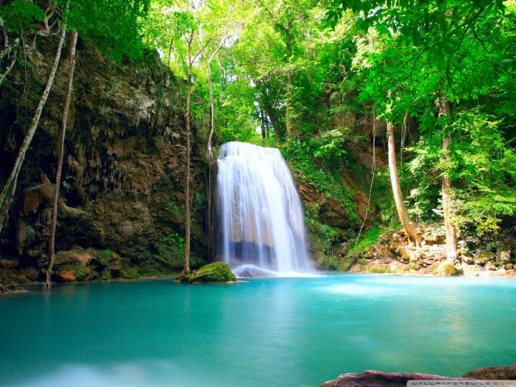 HD Wallpaper Hq Tropical Waterfall