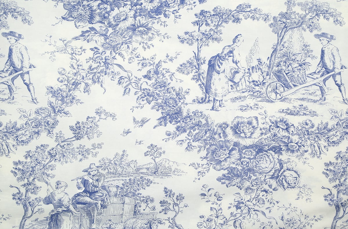 Best Blue Toile Background Wallpaper