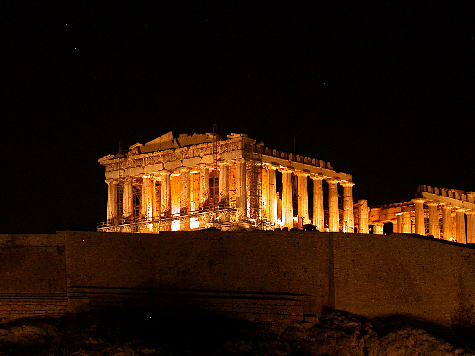Parthenon At Night Wallpaper Grecee Europe The