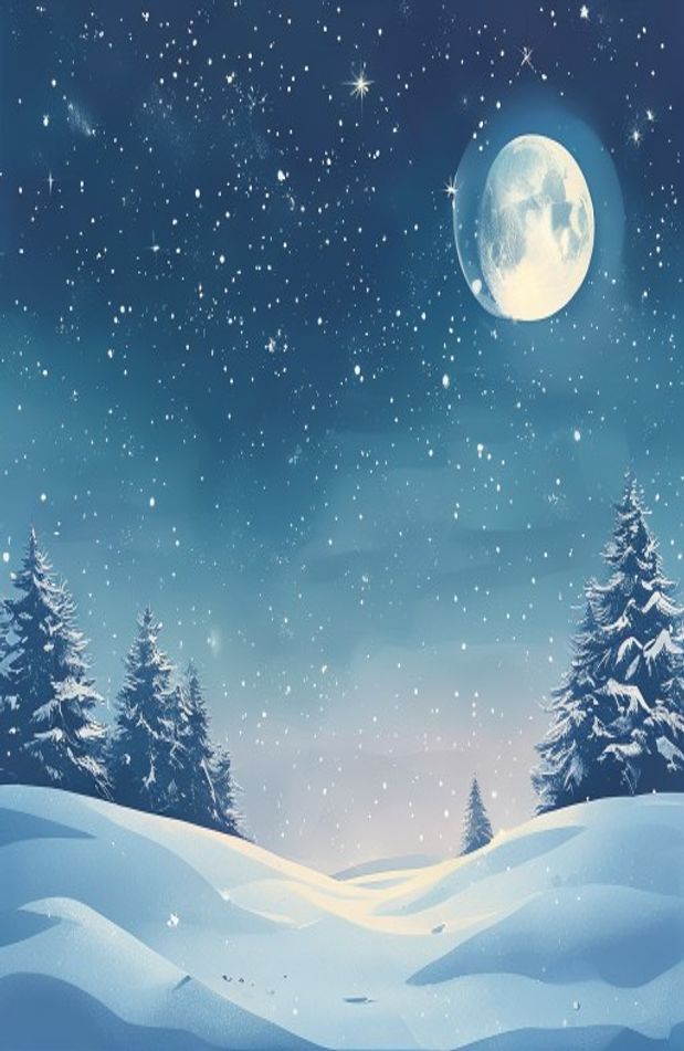 Winter Night Sky Wallpaper