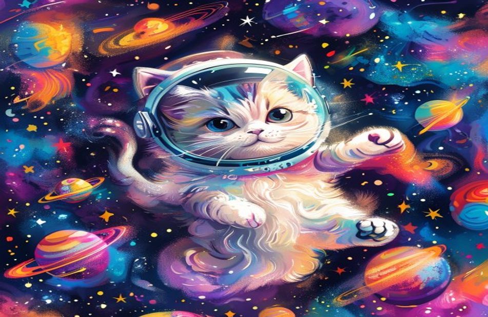 Space Cat Wallpaper