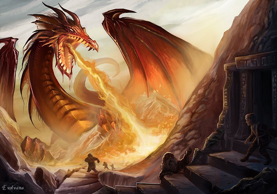 Smaug The Dragon By Evolvana