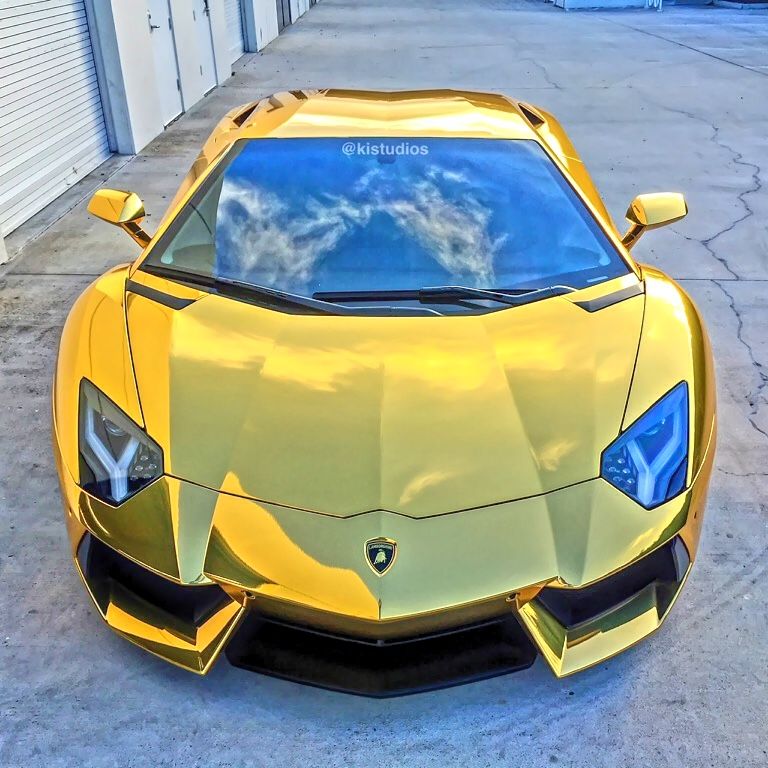 Lamborghini Aventador Gold HD Wallpaper Cars