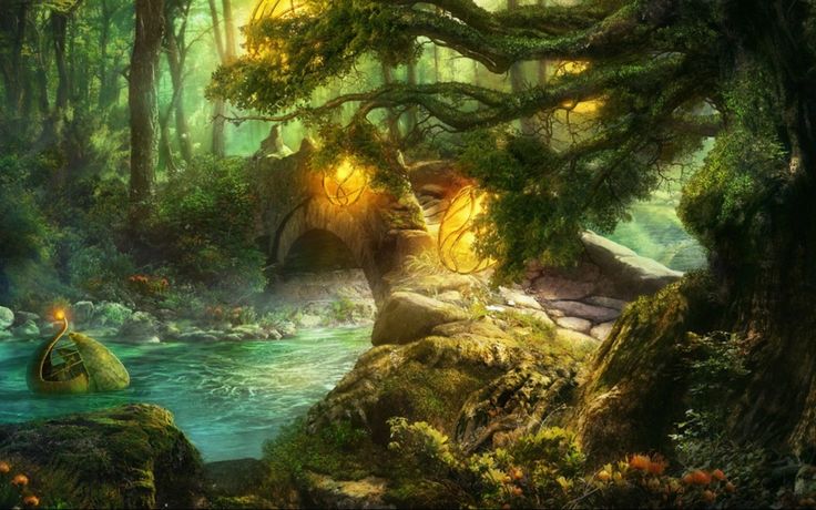 Enchanted Forest Desktop Wallpaper Image
