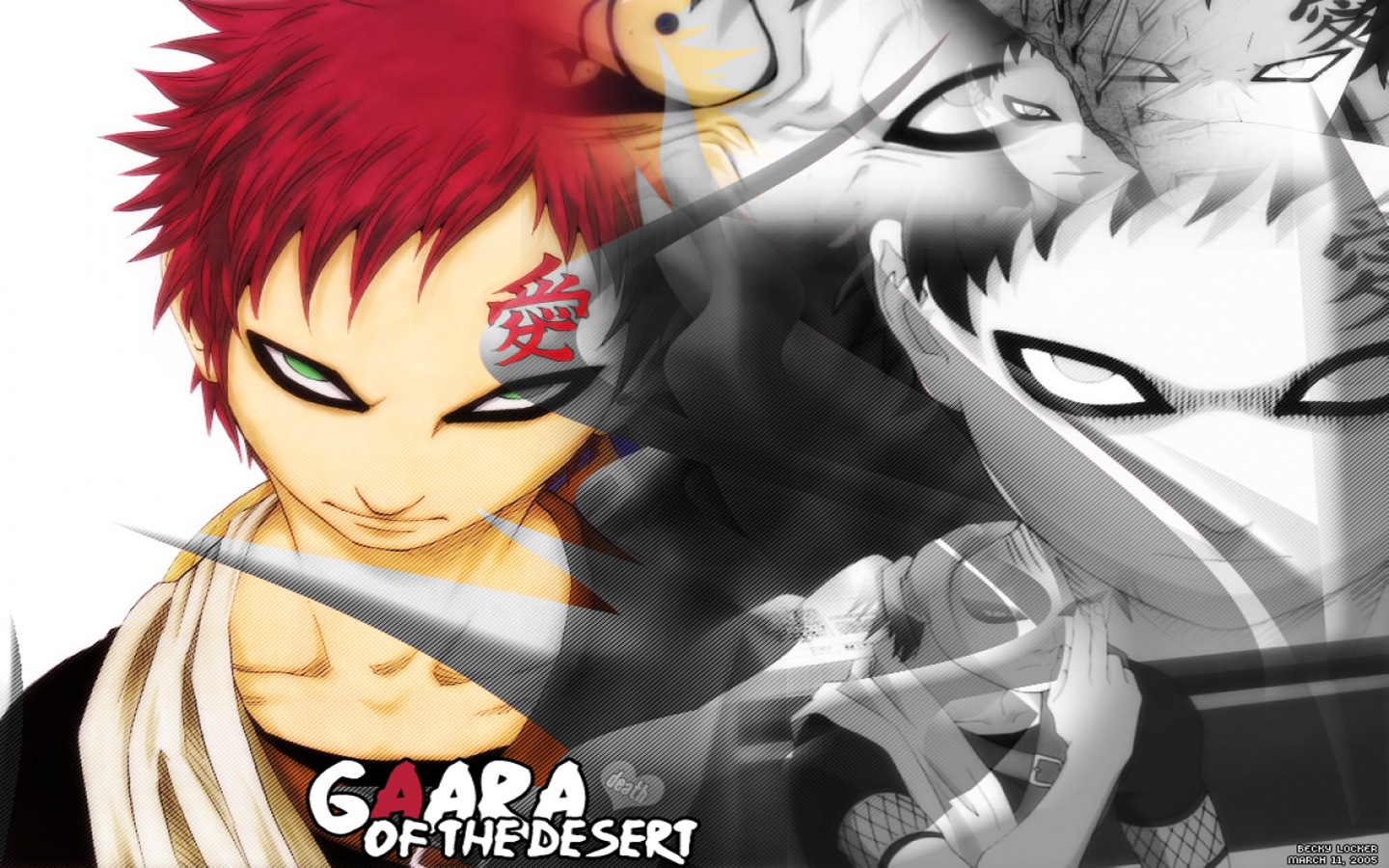 Download Gaara Of The Desert Naruto Black Wallpaper