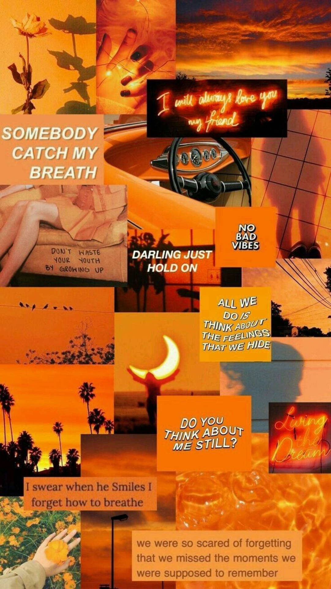 Orange Aesthetic Wallpaper