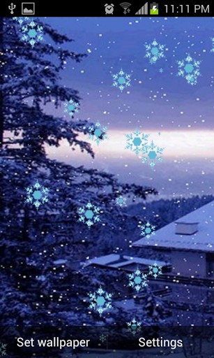 Android Wallpaper Snow Fall HD Live Html