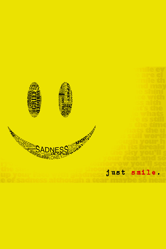 Just Smile iPhone Wallpaper HD